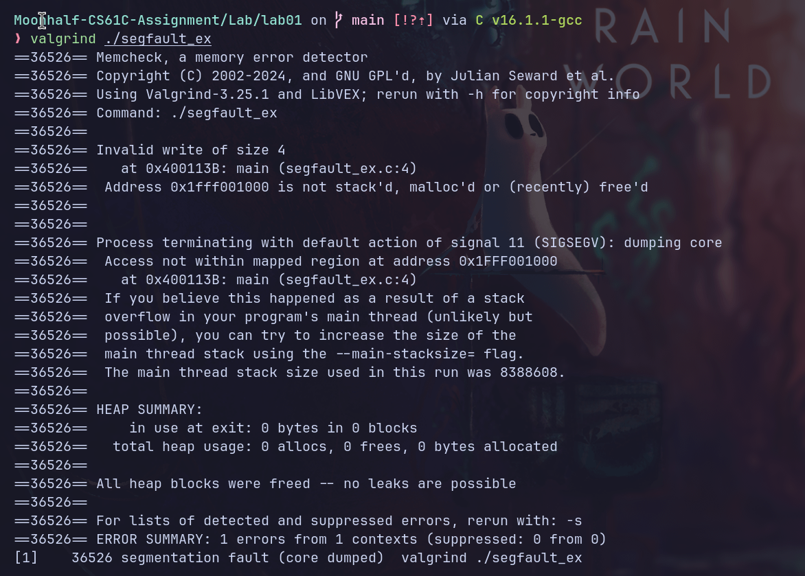 CS61Cfall20学习笔记01_segfault